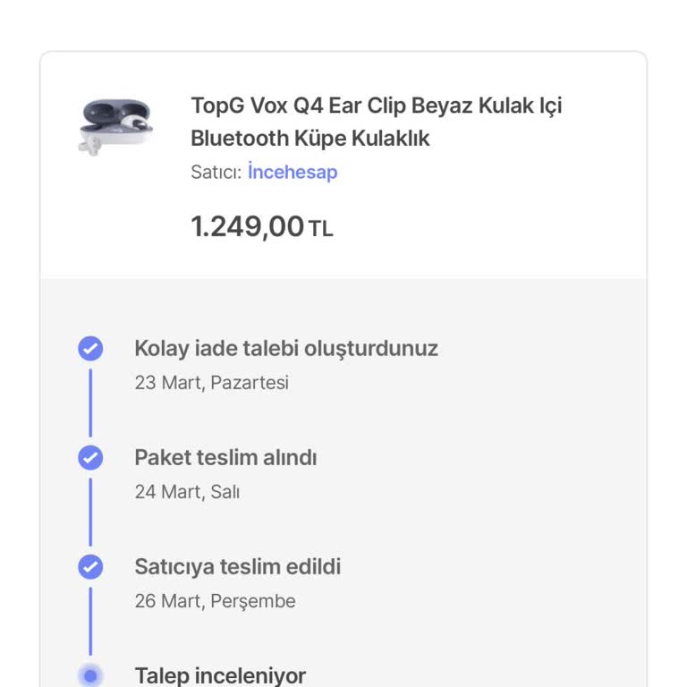 Hepsiburada'da İade Süreci Uzaması Ve Para İadesi Yapılmaması
