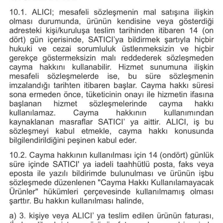 Zincirwear'de 14 Günlük Cayma Hakkım Reddedildi, İade Talebim Kabul Edilmedi