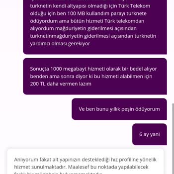 Peşin Ödemeli 1000 Mbps Paketi İçin Ek Ücret Talebi Ve Hız Düşüklüğü