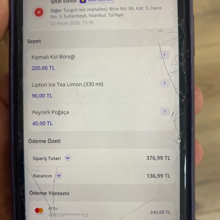 Adres Güncellenmediği İçin Sipariş İptali Ve İade Reddi