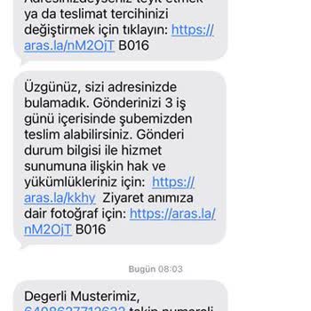 Aras Kargo Evde Bulunamadı İddiası Ve Şube Teslimatı Sorunu