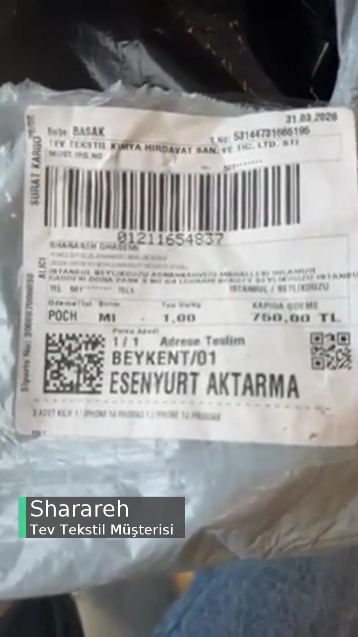 Tev Tekstil Yanlış Ürün Göndermiş videonun kapak resmi