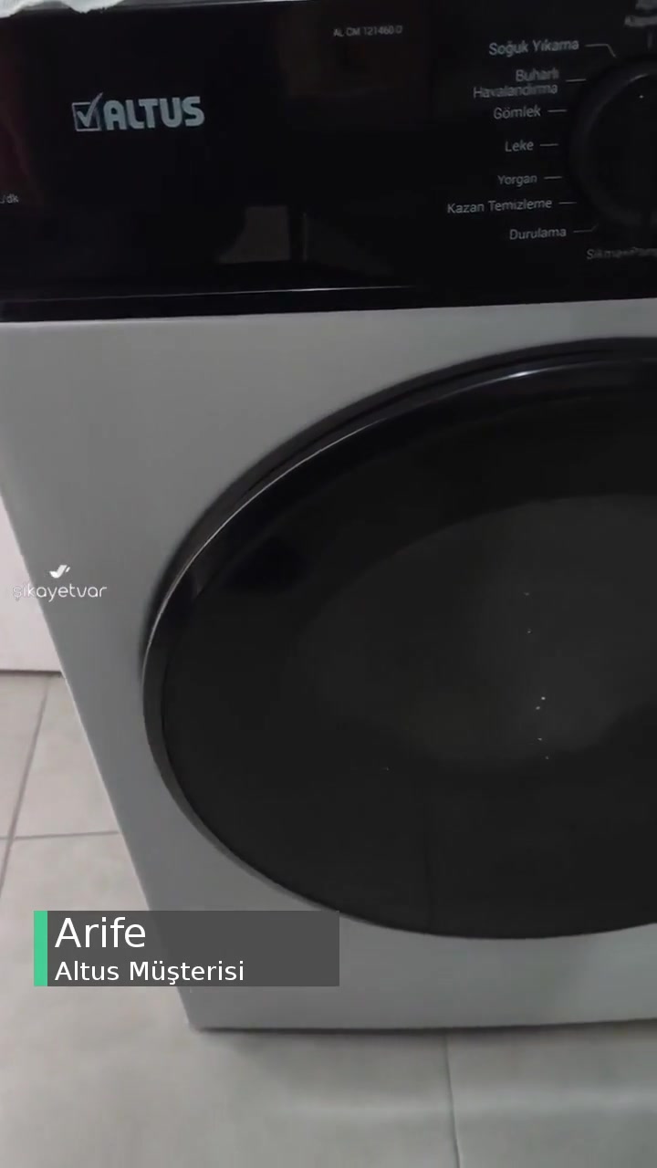 Altus Çamaşır Makinesi Sıkma Yapmıyor! videonun kapak resmi