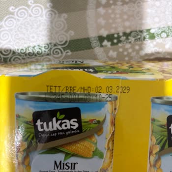 Tukaş Vegan Glütensiz Mısır Konservesinde Morarma Ve Sağlık Endişesi
