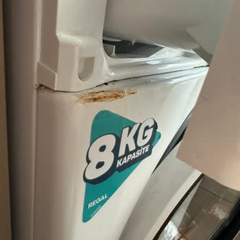 Regal Çamaşır Makinesinde Deterjan Çekmecesi Altında Paslanma Ve Ücretsiz Onarım Talebi