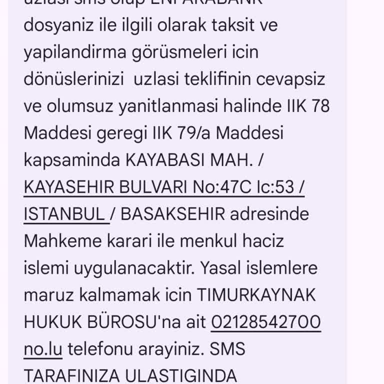 İcra Takibi Ve Aşırı Faiz Talebiyle Küçümseyen Üslup