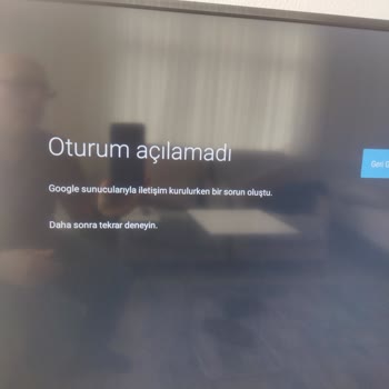 Onvo TV'de Google Play Oturumu Açılamıyor