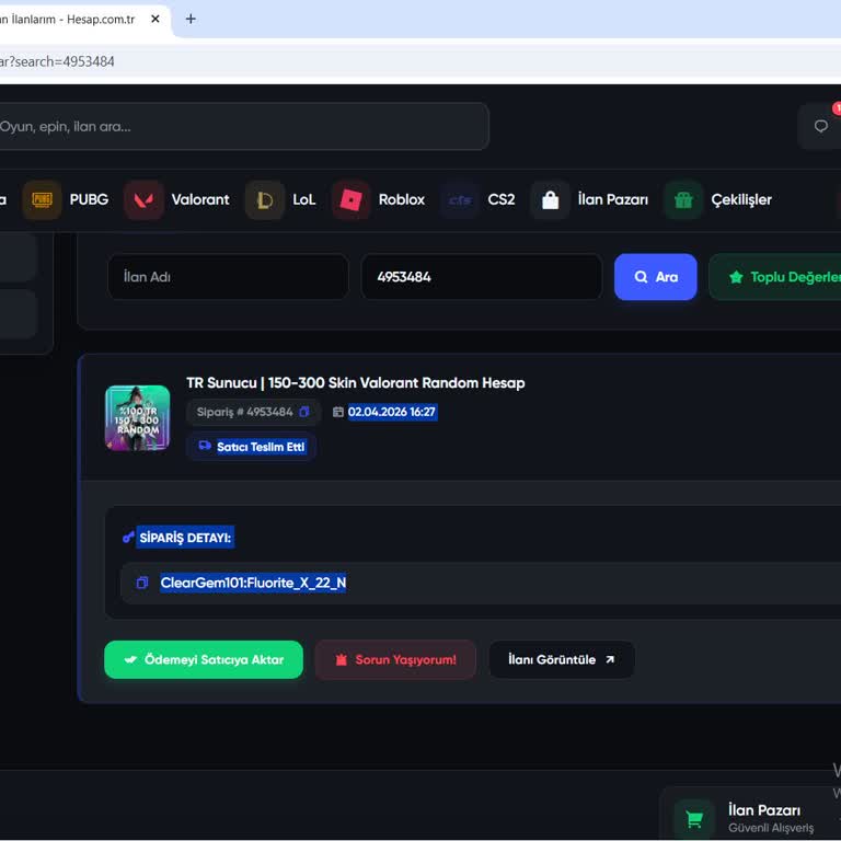 Valorant Hesabı Giriş Sorunu: Çalışır Hesap Teslimi Talebi