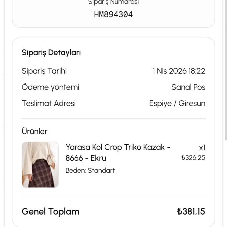 Hepsimoda Siparişim Görünmüyor Ve WhatsApp Desteği Yavaş
