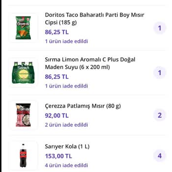 Getirçarşı Yanlış Ürün Gönderimi Ve Telefonu Kapatma Davranışıyla Mağdur Oldum