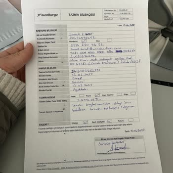 Onaylı 3.279 TL Tazminat Ödenmedi, Sürat Kargo Kayıp Kargonun Bedelini Hemen Ödemeli