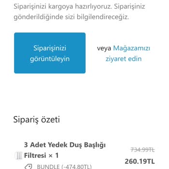 Hydropulsetr Sipariş Takip Bilgisi Verilmedi ve İade Talebi