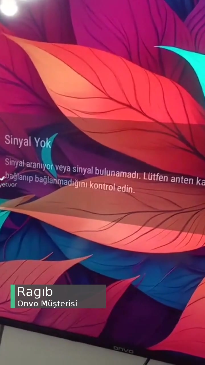 Onvo 55VQ90F3UA TV'de Sinyal Problemi videonun kapak resmi