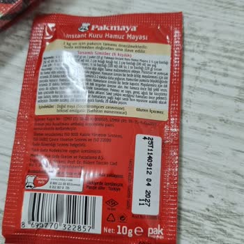 Pakmaya Instant Mayası Kullanırken Hamur Kabarmadı Ve Çiğ Kaldı