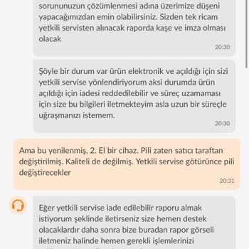 Garanti Süresinde Şişen Bataryalı Yenilenmiş Iphone 12 İçin Trendyol Sorumluluk Reddi