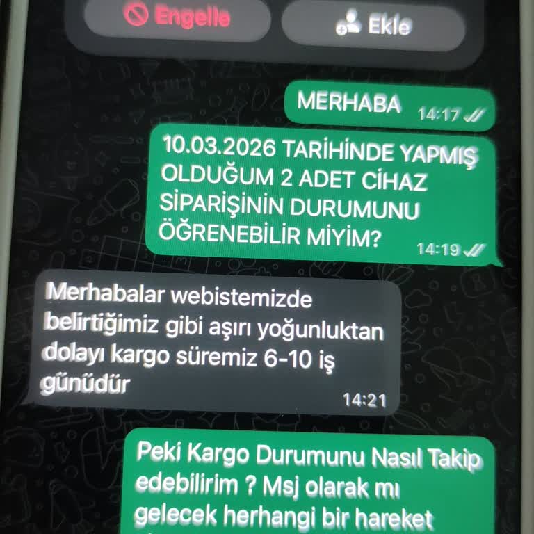 Kargo Takibi Olmadan Uzayan Teslimat Ve İade Talebi