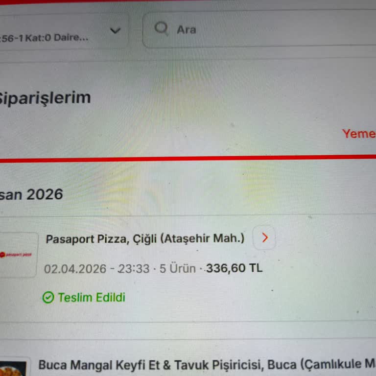 Teslim Edilmemiş Sipariş Ve İade Talebi