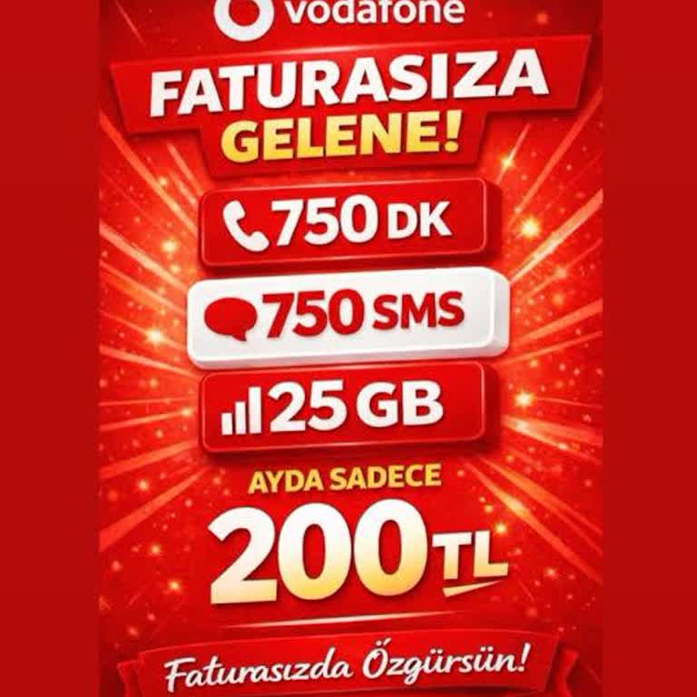 Vodafone Hoş Geldin 25 GB İnterneti Tanımlanmadı Ve 100 TL İzinsiz Kesildi