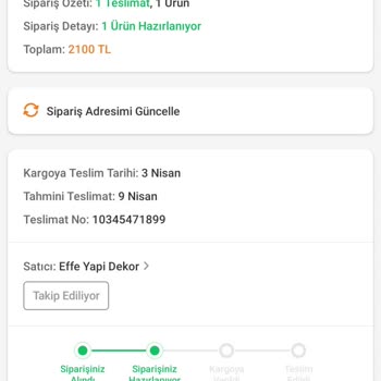 Trendyol Metal Ayakkabılık Siparişi Kargoya Verilmedi