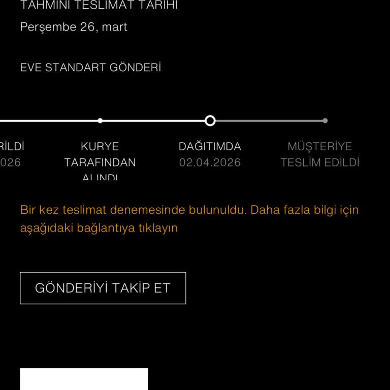 Zara Siparişim Kargo Firmasının Yanıltıcı Durum Güncellemeleri Nedeniyle Teslim Edilemedi