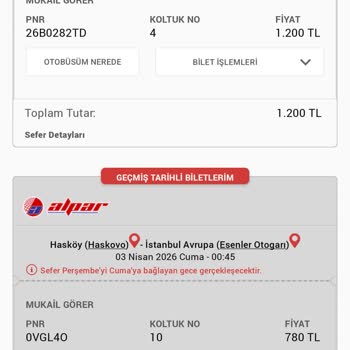 Obilet Ve Arda Tur'dan Destek Yok, Otobüs Gelmedi, 3400 TL İade Bekleniyor