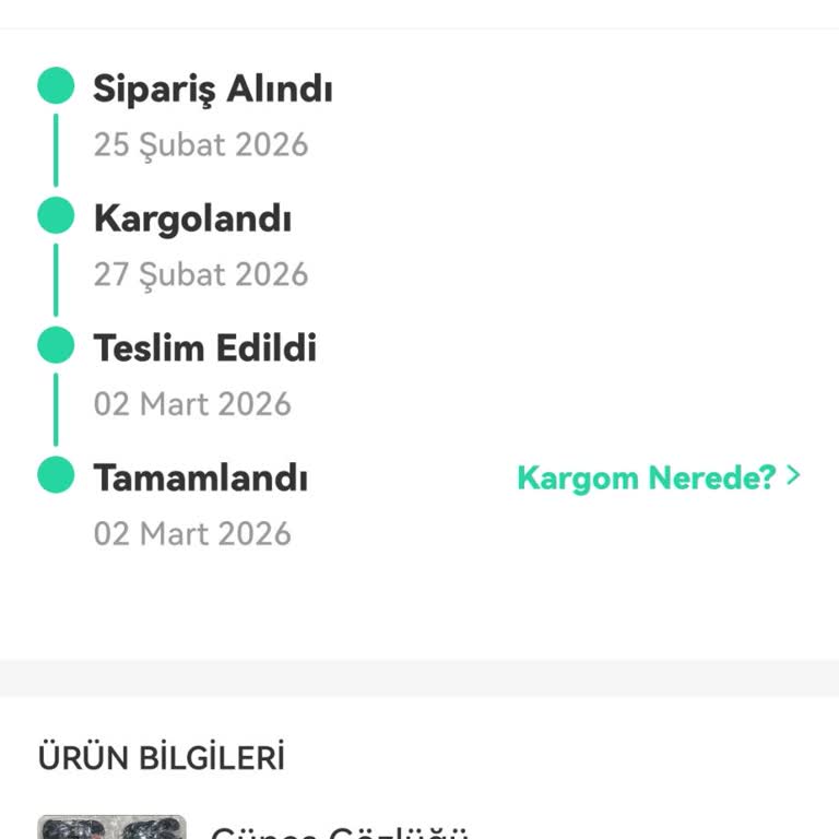 Güneş Gözlüğüm Kayıp Oldu Ve Yanlış Ürün Teslim Edildi: 3.924 TL Tazminat Talebi