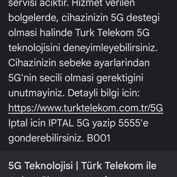 5G Hattım Aktif Olmuyor Ve Müşteri Hizmetlerinden Çözüm Bekliyorum