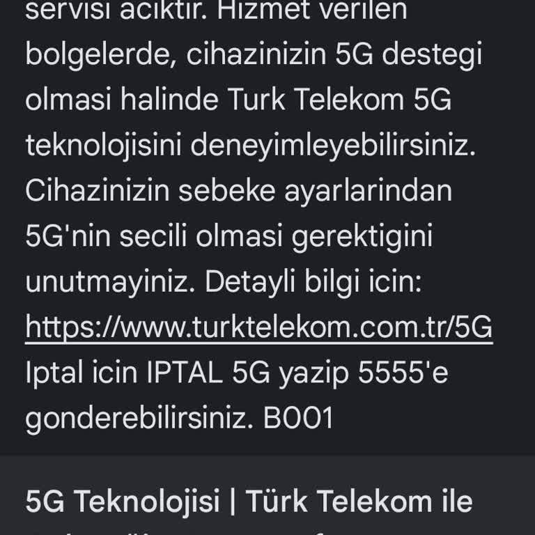5G Hattım Aktif Olmuyor Ve Müşteri Hizmetlerinden Çözüm Bekliyorum