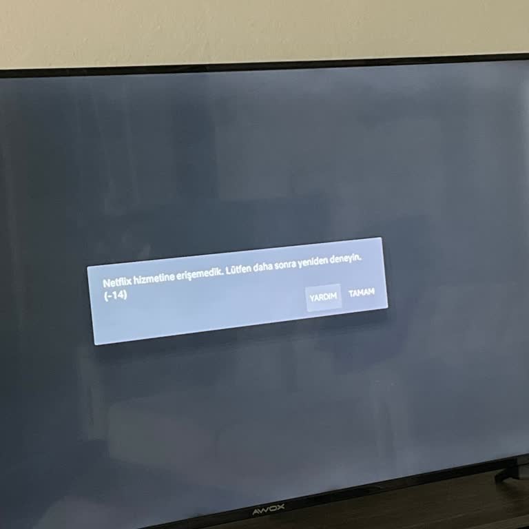 Awox Smart TV'de Netflix Ve Amazon Prime Uygulamaları Çalışmıyor