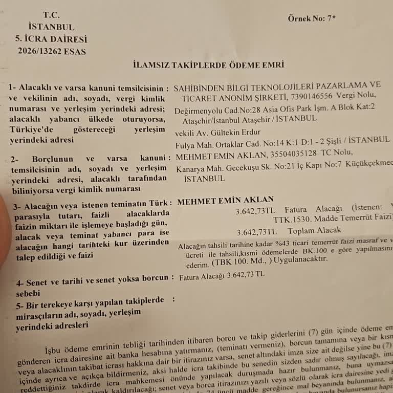 Kullanmadığım Mağaza İçin Yanıltıcı Bilgilendirme Ve Bildirimsiz İcra Takibi