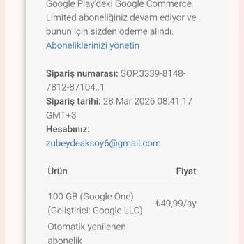 Google Play Onaylı İade Yetersiz, 1.474 TL Hesaba Yansımıyor