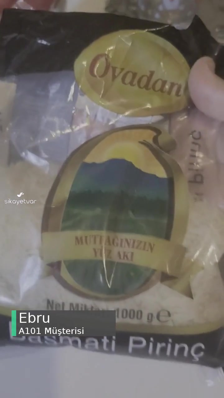 A101'den Alınan Ovadan Basmati Pirinç videonun kapak resmi