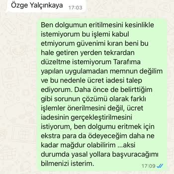 Adana Magplus Güzellik Merkezi Şikayeti