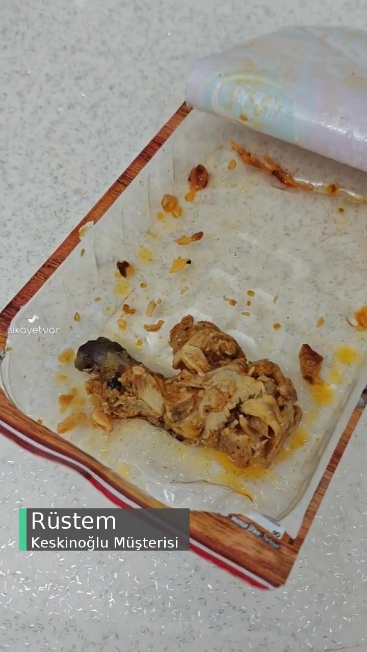 Keskinoğlu Piliç Dönerden Kemik Çıktı videonun kapak resmi