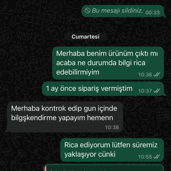 Bebek Kıyafeti 34 Gün Sonra Gelmedi Ve 2600 TL İadesi Talep Ediyorum