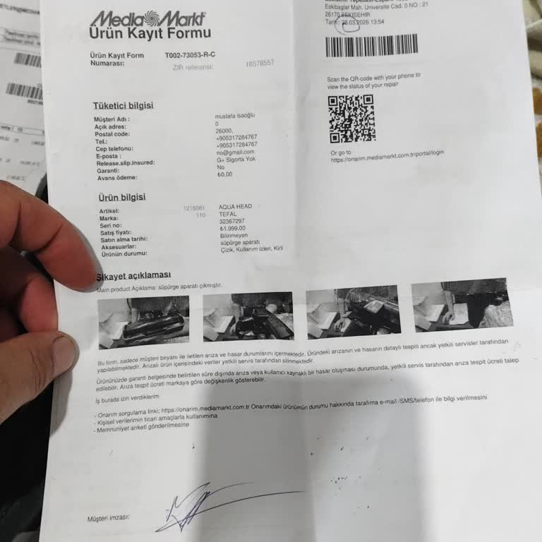 Media Markt Ek Sigortası Kırılan Süpürge Başlığını Kapsamıyor