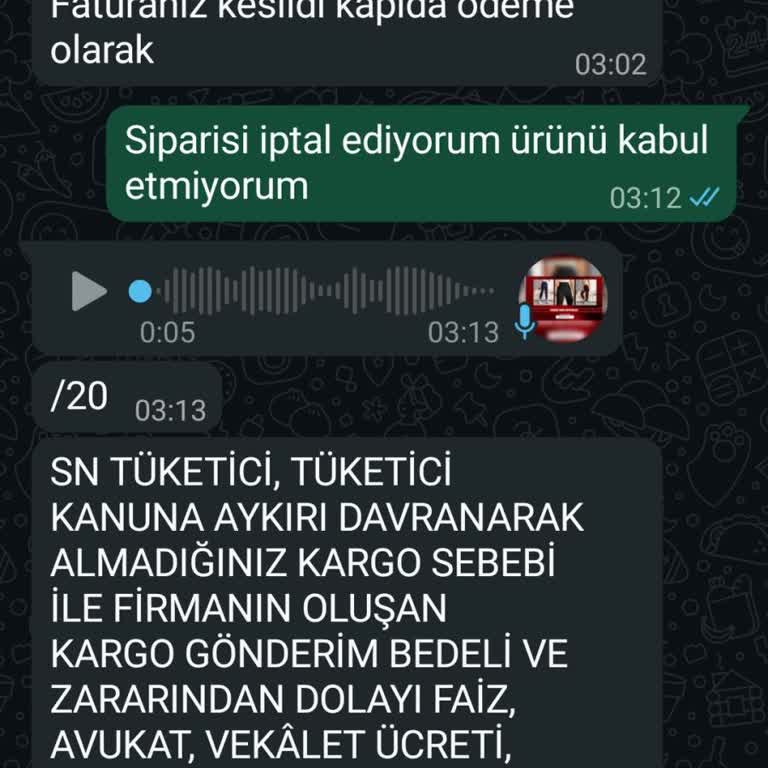 Fiyat Değişikliği Ve Kapıda Ödeme Zorlamasıyla Hakaret Edildi