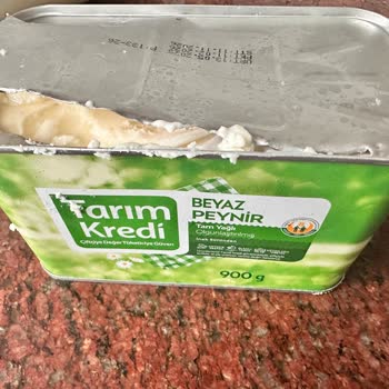 Teneke Peynir Ambalajı Koptu, Açarken El Kesilme Tehlikesi