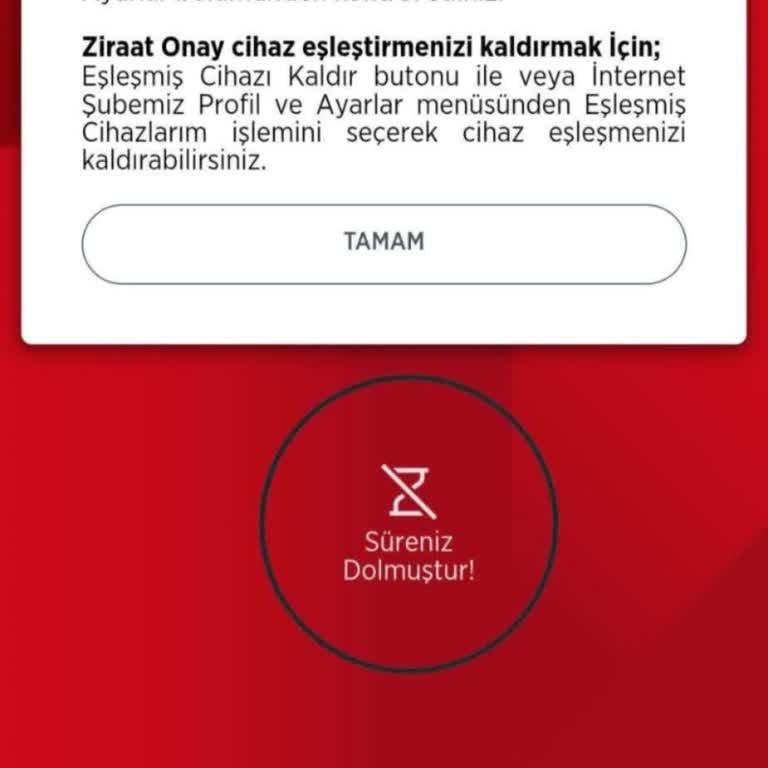 Ziraat Bankası Mobil Uygulama Girişinde Eski Cihaz Eşleştirme Engeli