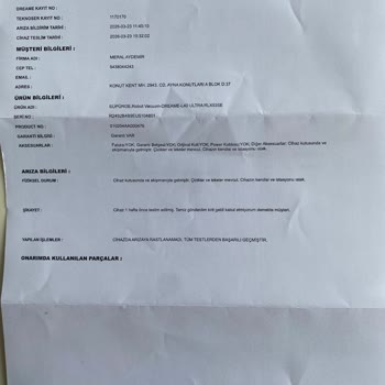 Temizlemeyen Robot Süpürge Serviste Suyla Geri Döndü Şimdi Çalışmıyor Ve İade İstiyorum