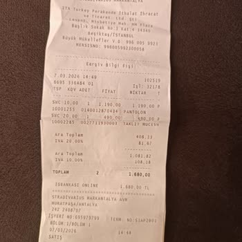 Stradivarius Mağazasında Defolu Pantolon Ve Cevapsız Müşteri Hizmeti