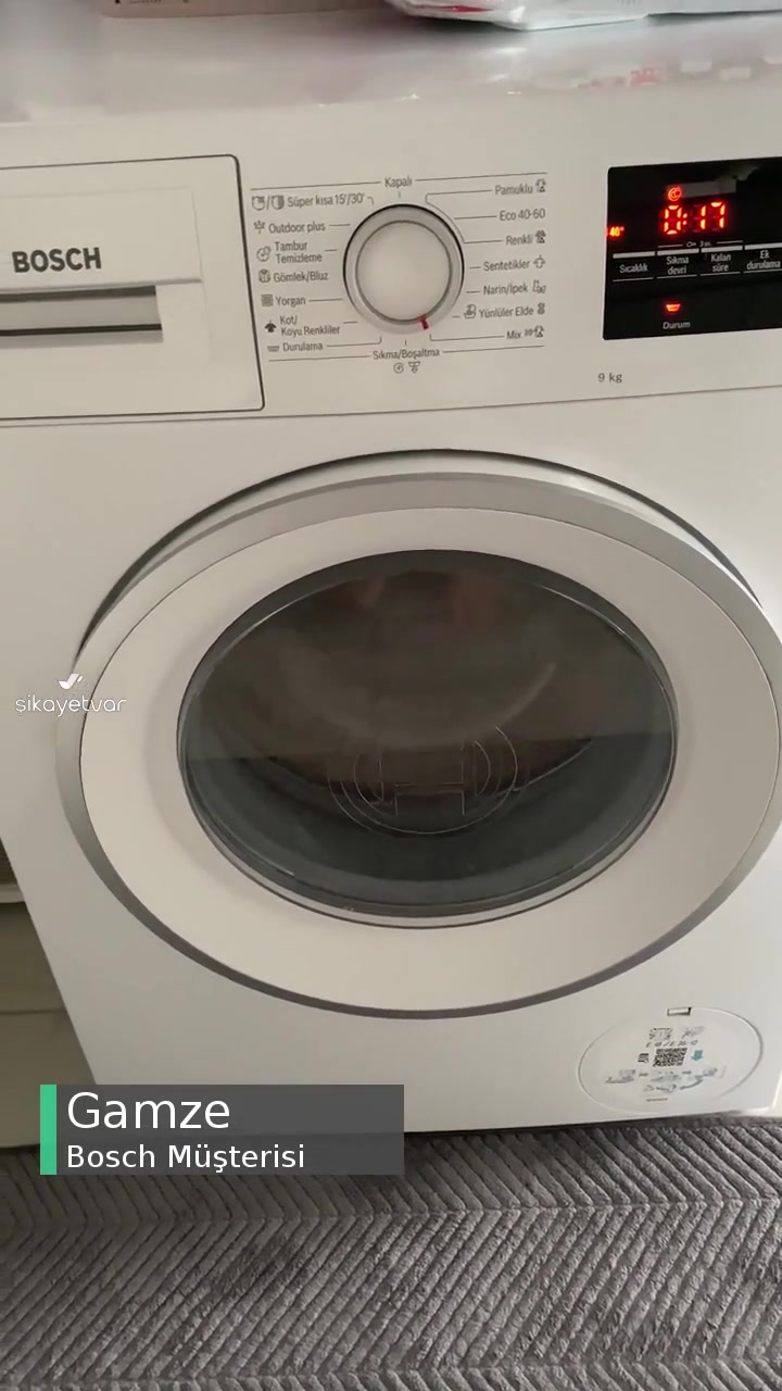 Bosch Çamaşır Makinesi Sıkıntısı! videonun kapak resmi