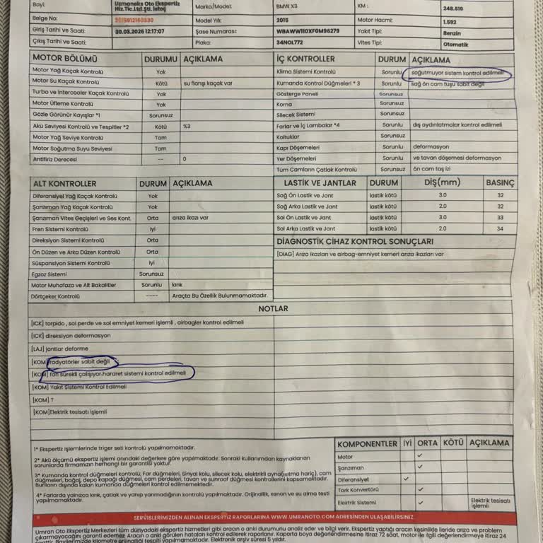 Ekspertiz Raporunda Motor Arızası Görmezden Geldi