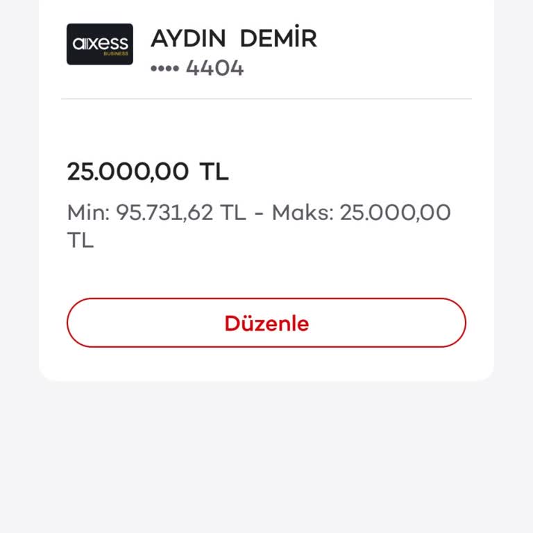 Kredi Kartı Ve +Para Limitlerinin Açıklamasız Ve Aniden Düşürülmesi