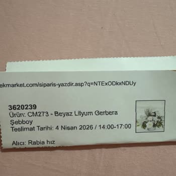 Söz Verilen Zaman Ve Kaliteye Uymayan Çiçek Teslimatı