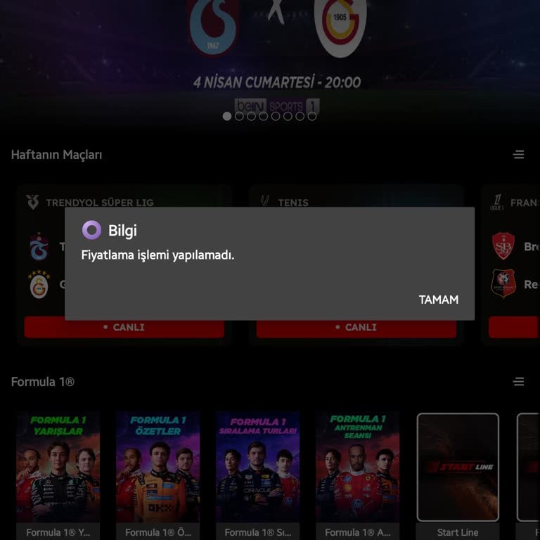 Fenerbahçe Taraftar Paketiyle Derbi Maçını İzleyememe Ve Müşteri Hizmetlerine Ulaşılamama