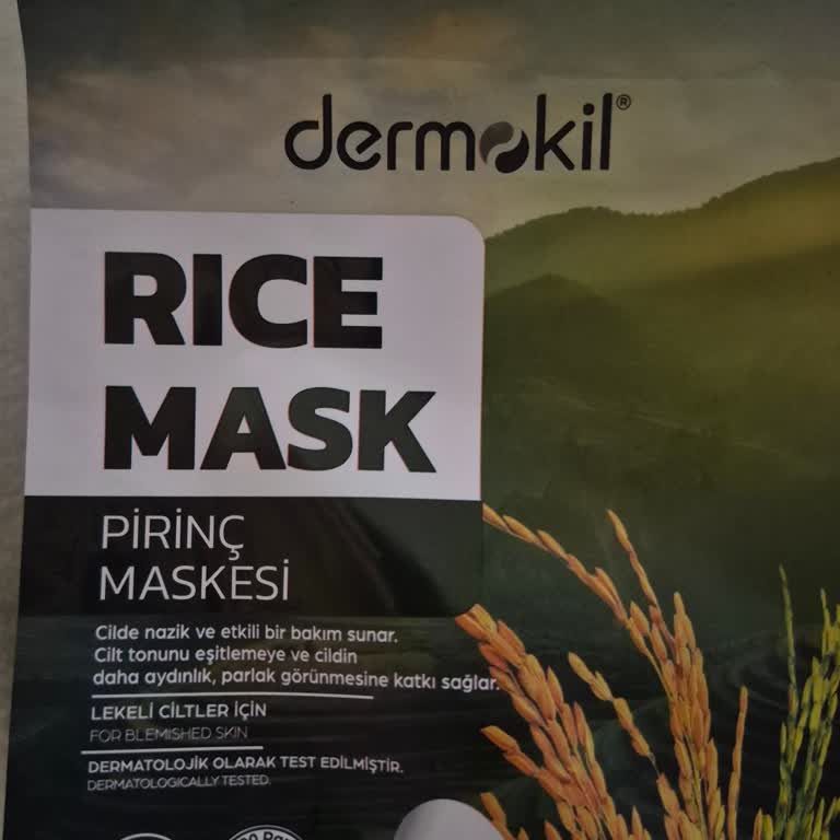 Dermokil Pirinç Maskesi Yüzde Şiddetli Yanma Ve Kızarıklık