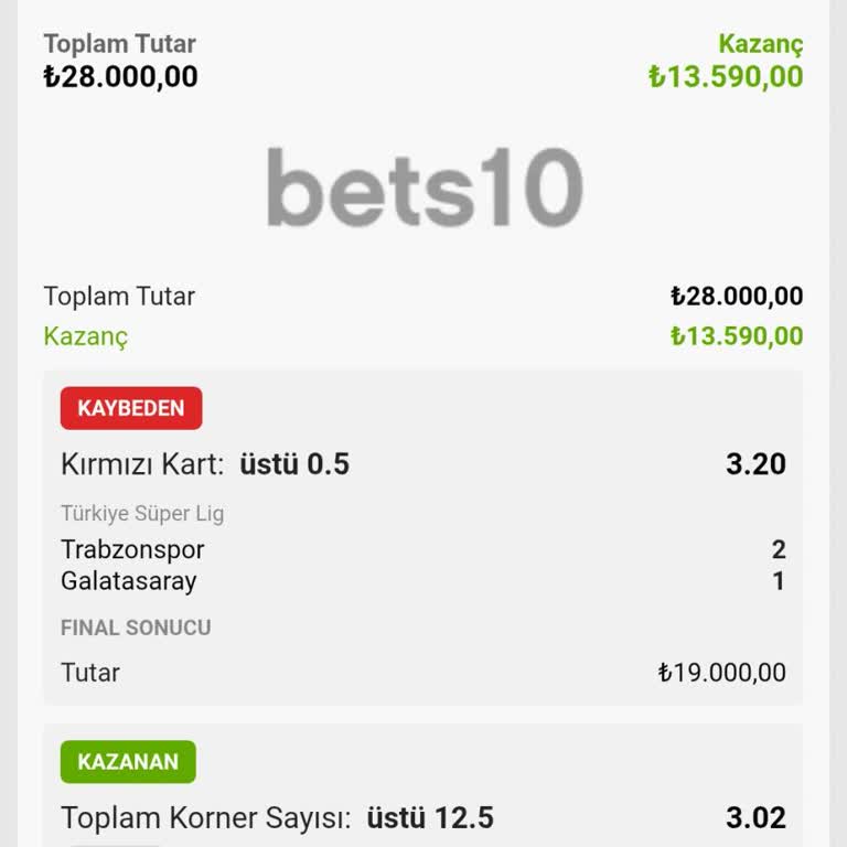 Kırmızı Kart Bahsi Kazandığı Hâlde Kuponum Yattı Olarak İşlendi Ve Ödeme Yapılmadı