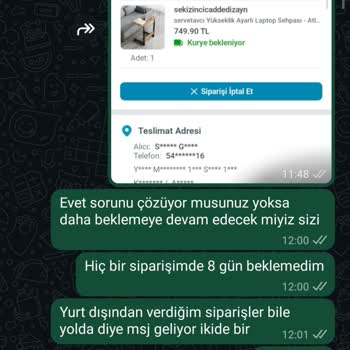 Kargo Gecikmesi Ve Sürekli Oyalama Müşteriyi Mağdur Etti
