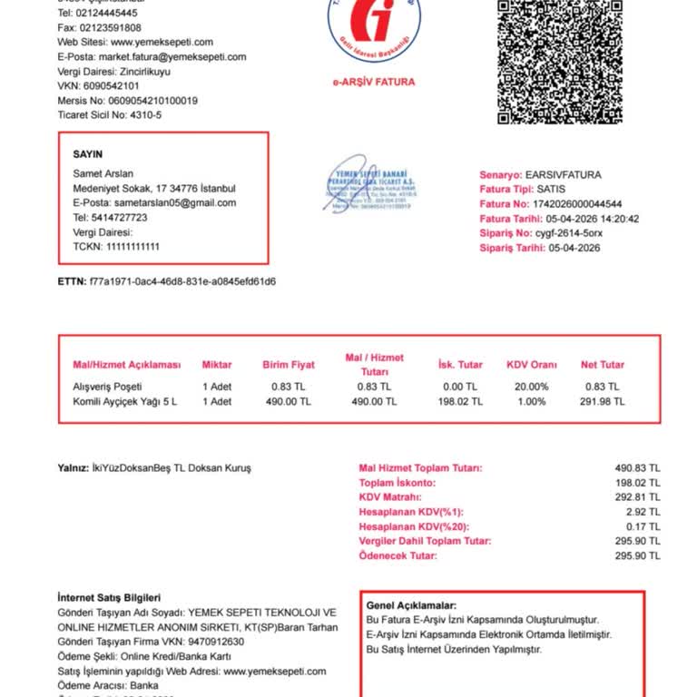 Teslim Edilmemiş Sipariş Ve Ücret İadesi Talebim